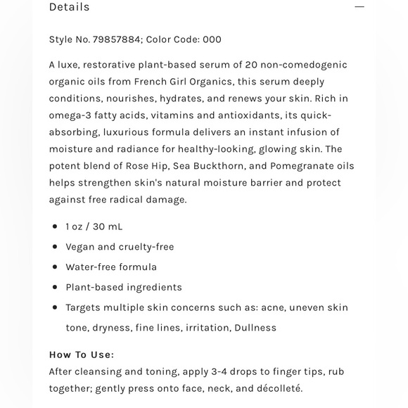 New! French Girl La Flore Botanical Serum 1 oz - Picture 4 of 9